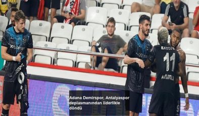 Adana Demirspor, Antalyaspor deplasmanından liderlikle döndü