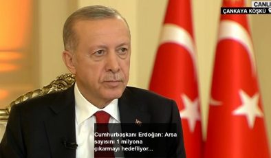 Cumhurbaşkanı Erdoğan: Arsa sayısını 1 milyona çıkarmayı hedefliyoruz