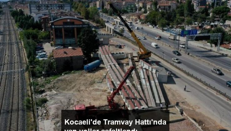 Kocaeli’de Tramvay Hattı’nda yan yollar asfaltlandı