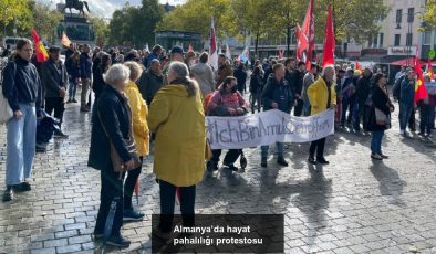 Almanya’da hayat pahalılığı protestosu