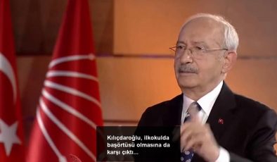 Kılıçdaroğlu, ilkokulda başörtüsü olmasına da karşı çıktı