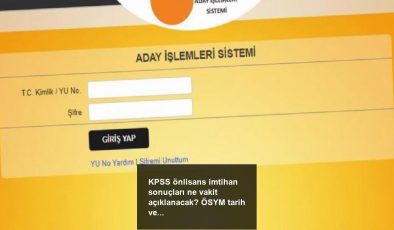 KPSS önlisans imtihan sonuçları ne vakit açıklanacak? ÖSYM tarih verdi!