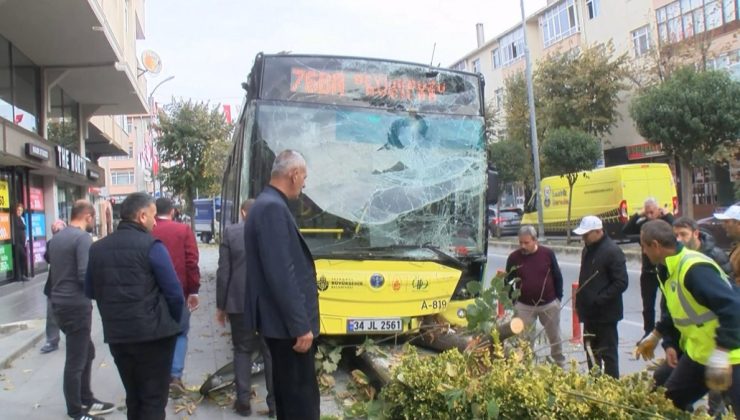 Büyükçekmece’de fenalaşan şoförün ayağı gaza basılı kaldı