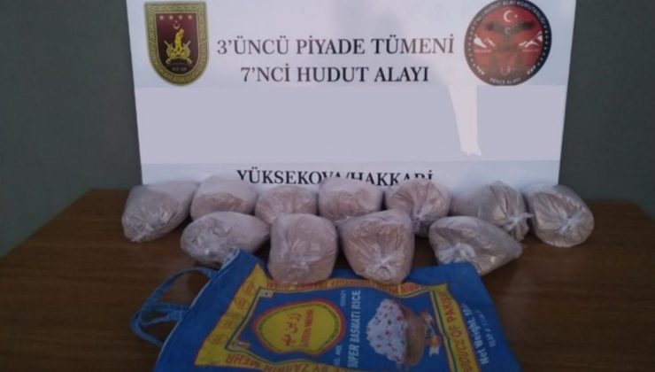 Hudut Hattında 11 kilo 150 gram uyuşturucu yakalandı