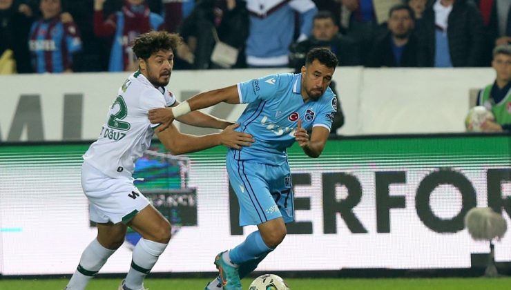 Trabzonspor, Konyaspor ile berabere kaldı