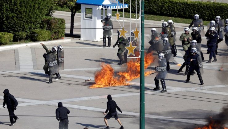 Yunanistan’da grev, olaylara sahne oldu