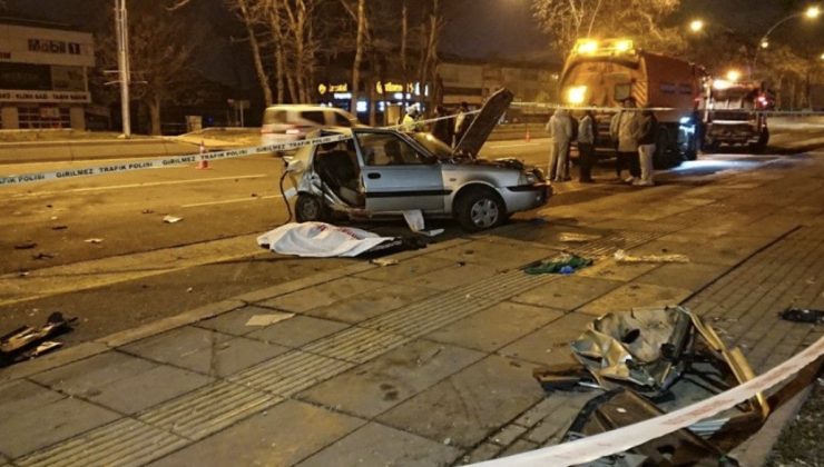 Ankara’da iki otomobil çarpıştı: 2 ölü 3 yaralı