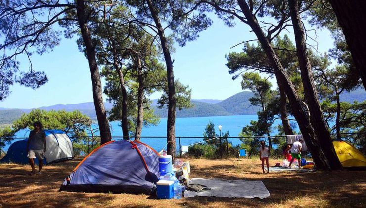 Bayramda İzmir’in kamp alanları yüzde yüz doluluğa ulaştı