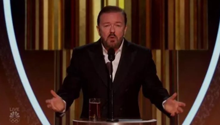 Ödül törenlerinde politik mesaj verenlere Ricky Gervais’in unutulmaz göndermesi