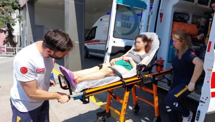 Samsun’da eşi bıçakladı! Talihsiz kadın hastanelik oldu