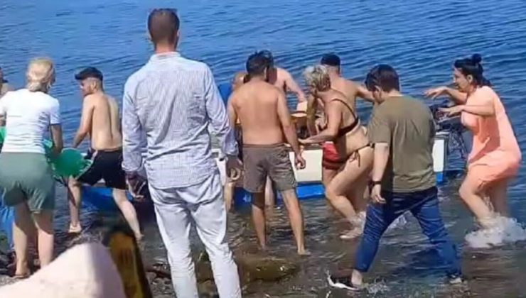 Tekirdağ’da yamaç paraşütü yaparken denize çakılan kişi can verdi