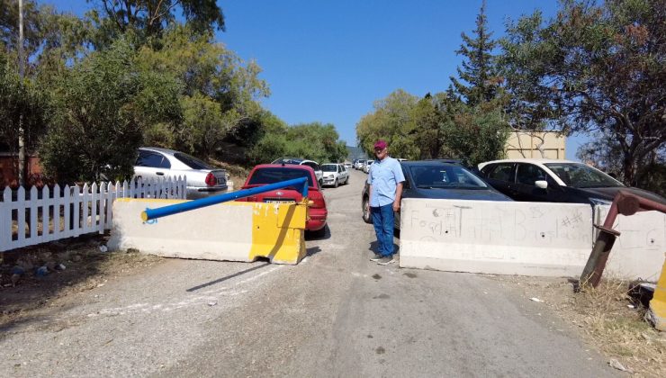 İzmir’de karavancıların tatil yaptığı noktaya beton blok koydular! Tatilciler 3 gün mahsur kaldı