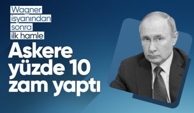 Wagner krizi sonrası Putin’den hamle! Orduda maaşlara zam yaptı…