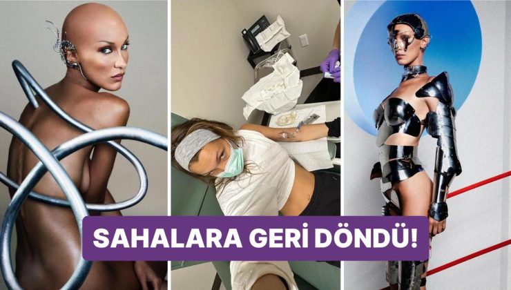 Bella Hadid’in ‘Kel Yapay Zeka Robotu’ Olarak Verdiği Pozlar Sosyal Medyayı Salladı!