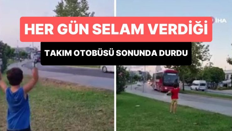 Her Gün El Salladığı Takım Otobüsü Durunca Dünyanın En Mutlusu Olan Çocuk