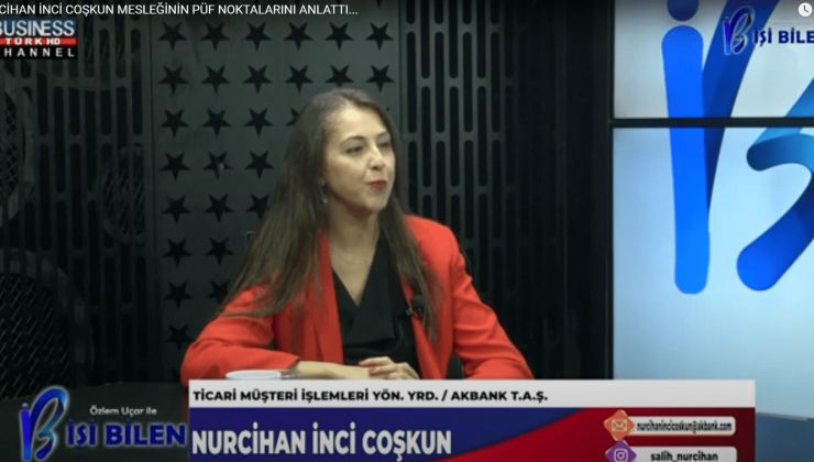 NURCİHAN İNCİ COŞKUN MESLEĞİNİN PÜF NOKTALARINI ANLATTI…