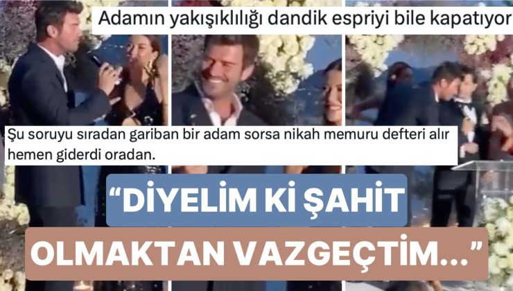 Kıvanç Tatlıtuğ Şahit Olarak Katıldığı Nikahı Şakasıyla Renklendirdi: “Diyelim ki Şahit Olmaktan Vazgeçtim…”